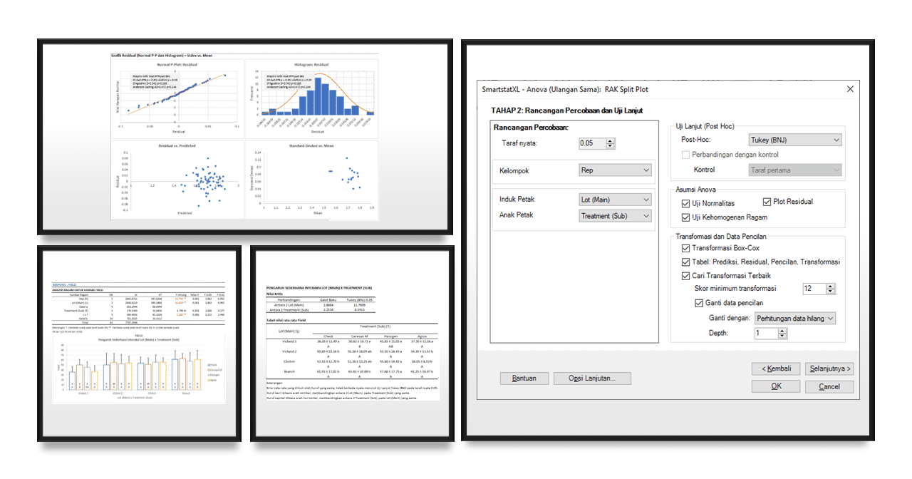 Panduan Lengkap Analisis Percobaan Split Plot dengan SmartstatXL