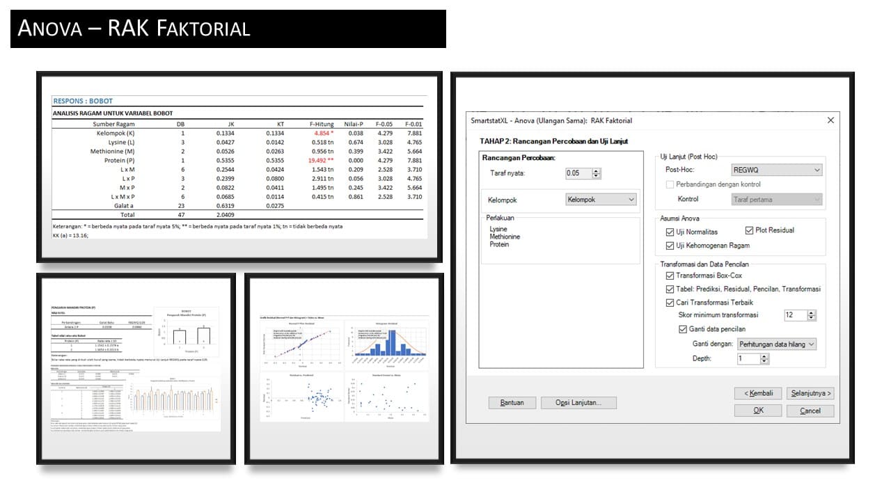 Output Anova Rak Faktorial