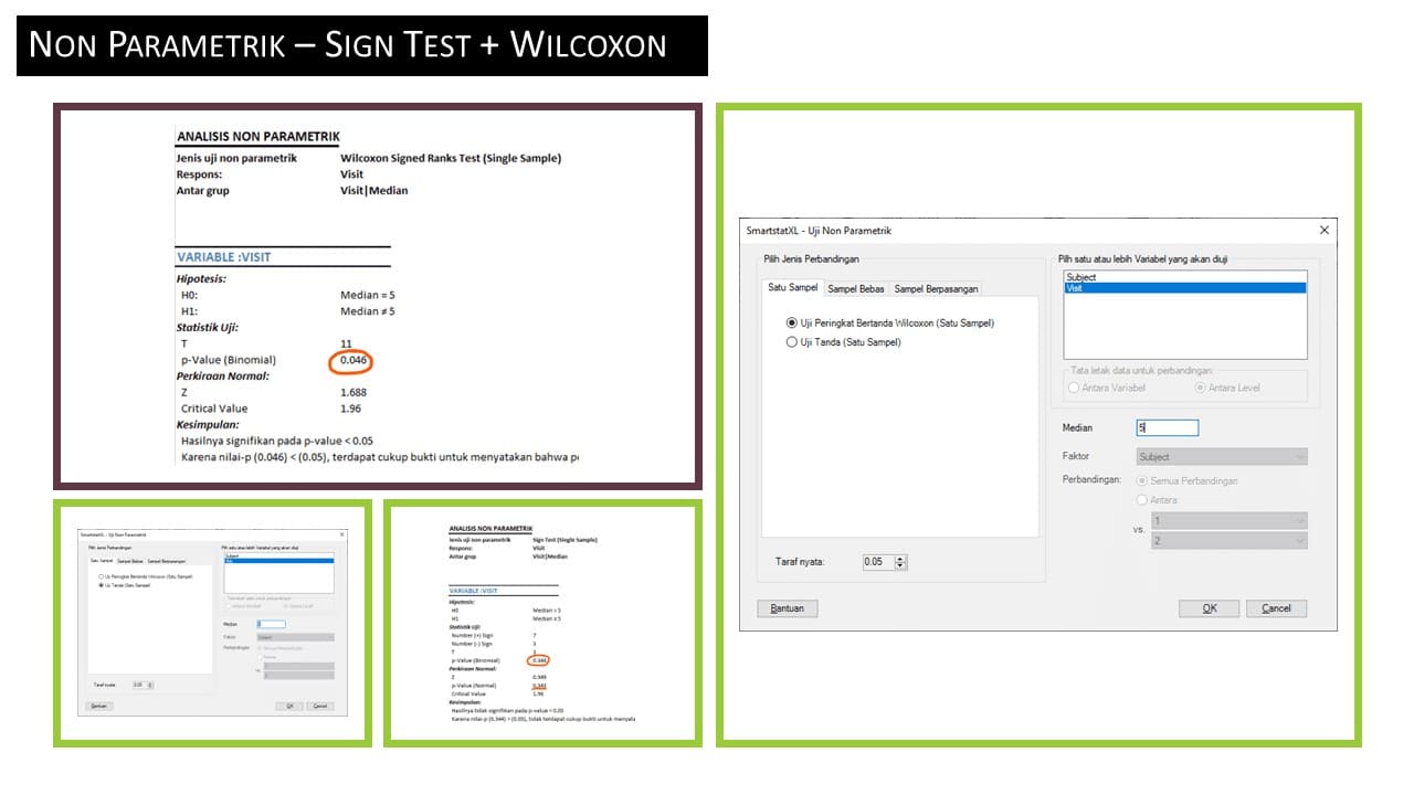 Non Paramerik Sign Wilcoxon