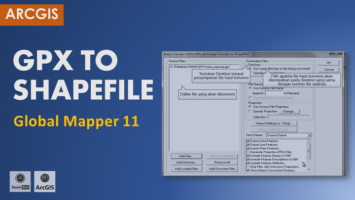 Konversi GPX ke Shapefile dengan Global Mapper